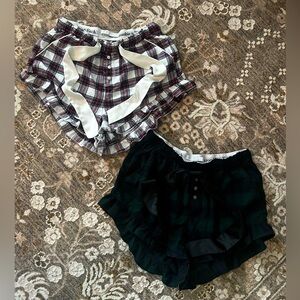 Abercrombie and Fitch Ruffle Sleep Shorts